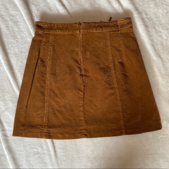 Tan Corduroy Skirt - Picture 3 of 4
